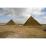 Site: Giza; View: Khufu pyramid, Khafre pyramid, Harvard Camp