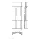 G 4611, Elevation of facade and section of N false door 