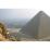Site: Giza; View: Khafre Pyramid, Khufu Pyramid